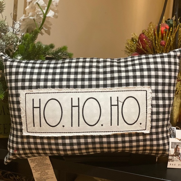 **SOLD On Mercari**Rae Dunn "HO HO HO" Pillow